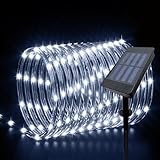 IJG Christmas Solar Rope Lights Outdoor