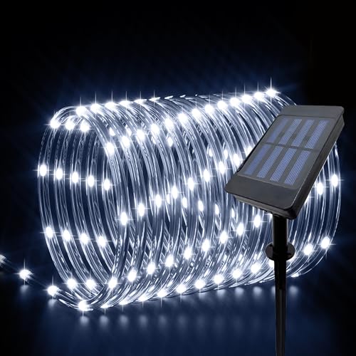 IJG Christmas Solar Rope Lights Outdoor