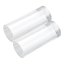 MECCANIXITY 2pcs Acrylic Round Rods 1 9/16" x