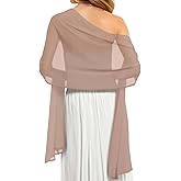 CHICGAL Women's Scarf Shawls and Wraps for Evening Dress Wedding Party Bridal Scarves Sarong Cover Ups