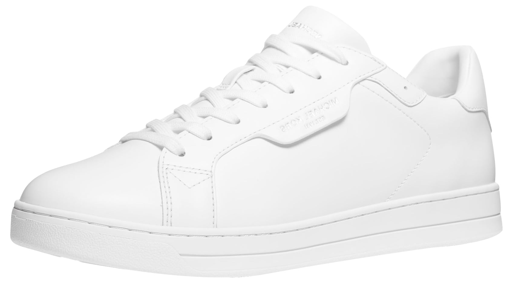 Michael Kors Men’s Keating Lace Up Sneaker, Optic White, 7