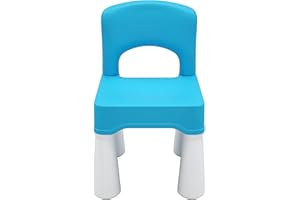 burgkidz Plastic Toddler Chair, Durable and Lightweight Kids Chair, 9.3" Height Seat, Indoor or Outdoor Use for Toddlers Boys Girls Ages 2 and Up