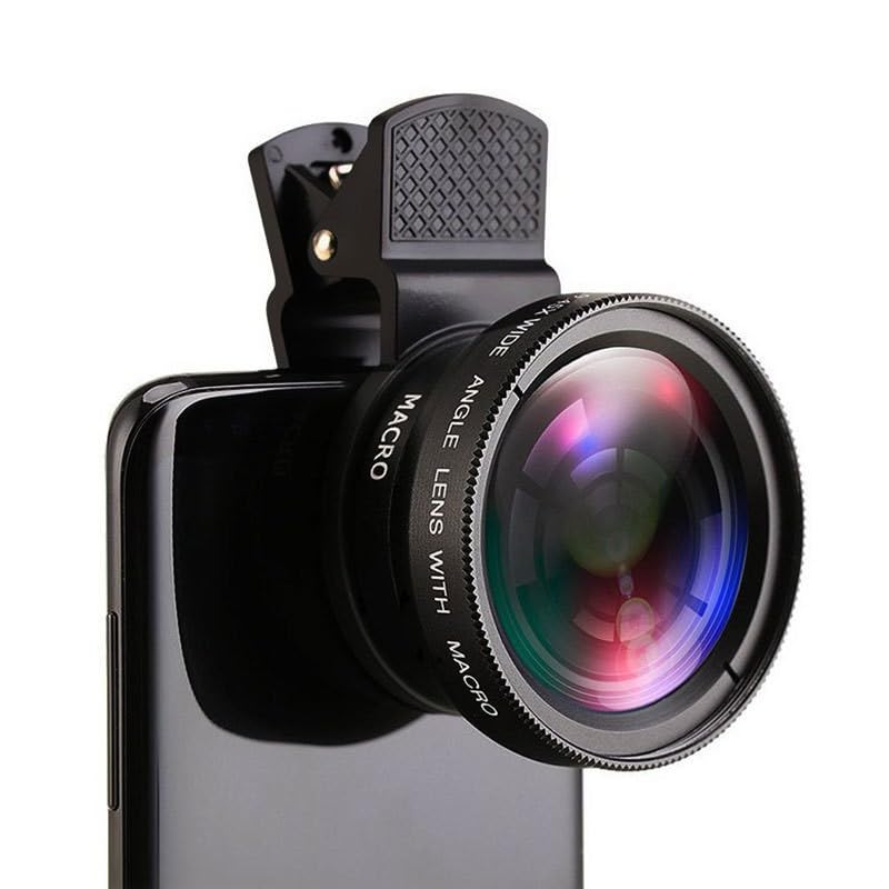 Photo 1 of 0.45X Ultra-Wide-Angle + Macro Lens Set with Optical Zoom Function Universal Universal Clip for Smartphones HD Wide-Angle Lens SLR External Camera Portable