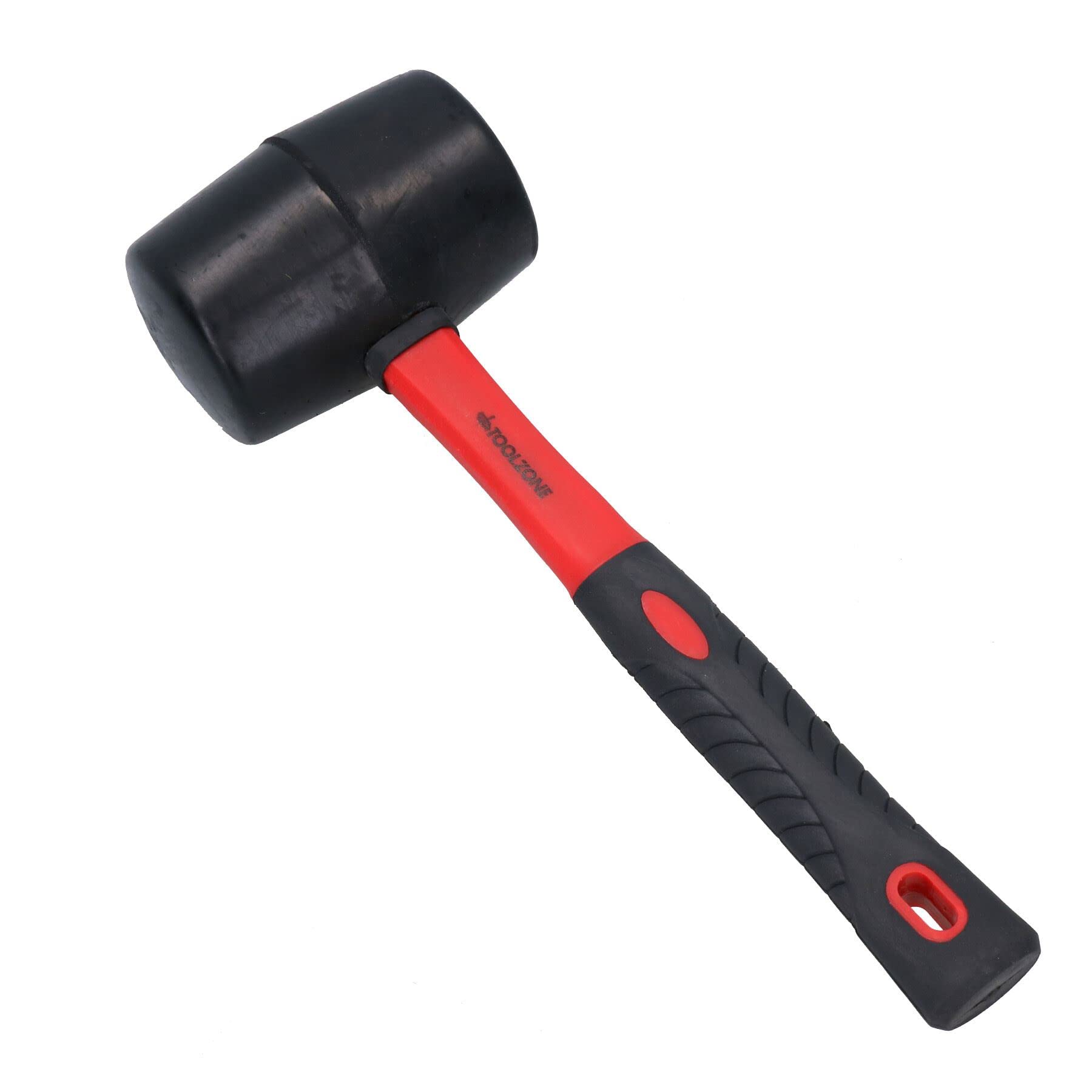 32oz Black Rubber Mallet with Fibreglass Handle Hammer Non Marking Head