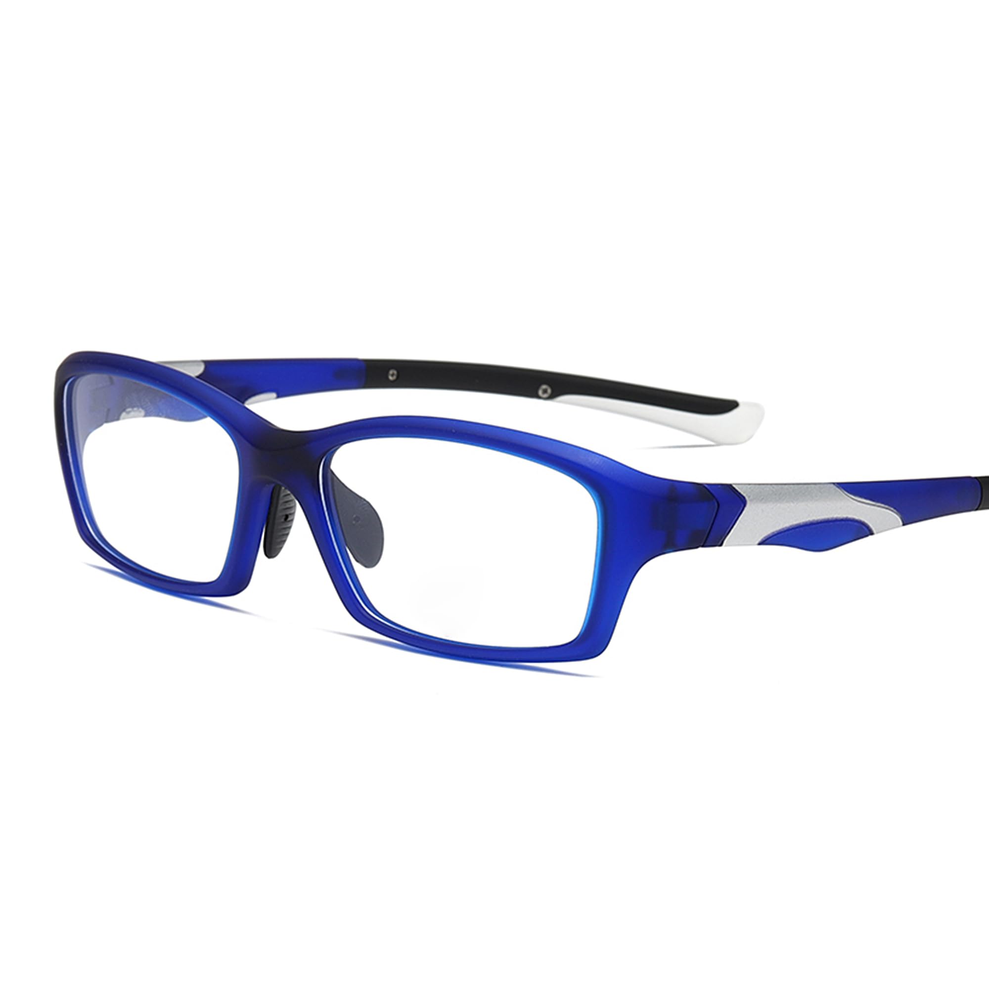 Cyxus Blue Light Filter Glasses Without Prescription Men Women Fashion Computer Protective Glasses Screen Glasses Gaming Glasses 8161, Matt Blue, Medium