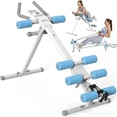 DERACY Ab Workout Machine Adjustable Ab Trainer Abdominal Trainer for Home Gym Foldable Ab Crunch Machine for Core 440 LBS