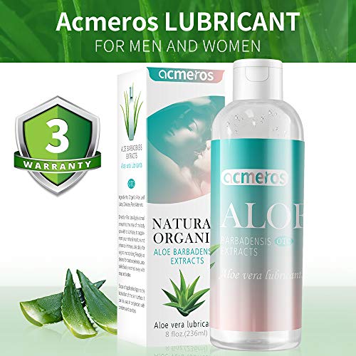 Acmeros Lubricants Best Water Based Intimate Lube For Sensitive Skin Aloe Vera Personal Lube Lubrication Gel For Women Men And Gay Discreet Label And 8oz Pricepulse