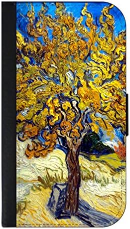 Artist Vincent Van Gogh's Mulberry Tree - Wallet Style Phone Case Compatible with the Samsung Galaxy s3/s4/s5/s6/s6edge/s7/s7edge/s8/s8Plus - Choose Your Compatible Phone Model