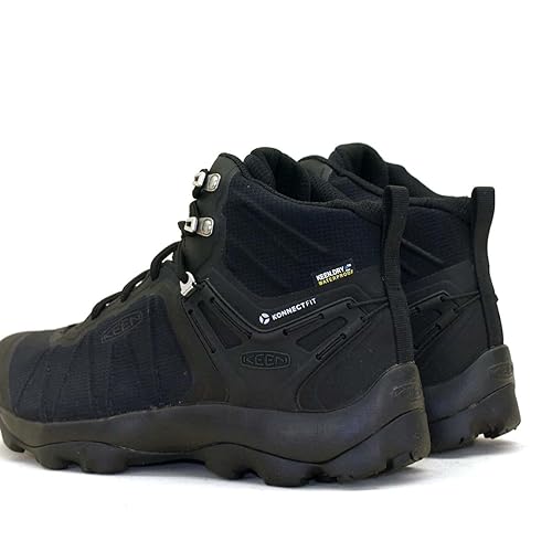 KEEN Men's Venture MID WP Hiking Boot, Black/Black, in Bahrain