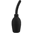 Healthy Vibes Clean Enema Bulb - Personal Colon Cleanse Device for Men & Women - Home Use & Portable for Travel - Silicone Bulb, Smooth Nozzel - 10oz - Black