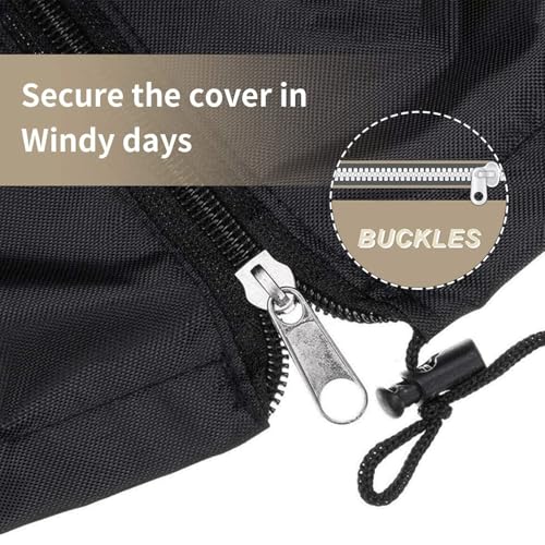 EASYBUYTECH 3-Seater Outdoor Swing Cover, Garden Hammock/Glider Chair Cover, UV-Resistant, All-Weather Protection, Fits 220×125×170 cm Canopy Swings