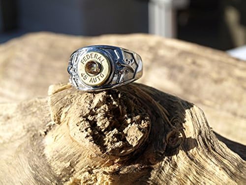 45 Acp Bullet Casing Ring Stainless Steel Hand Gun Bullet 45 Auto