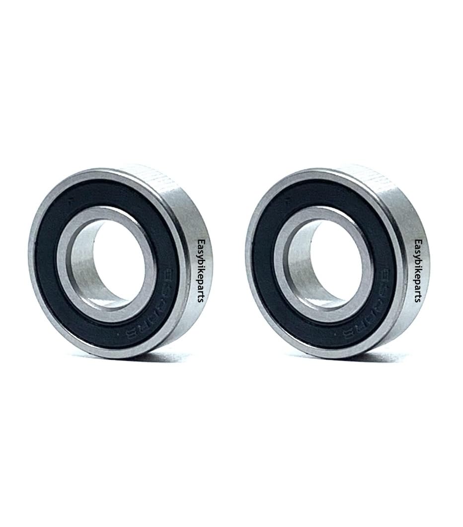 6900 2RS Cartridge Bearings, Size 10x22x6mm Chrome Steel Sealed with Grease, 6900 Cart Full Balls Bearing for Bike Hubs Pivot, (Pack of 2Pcs)