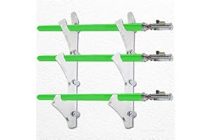 LEILIN Lightsaber Wall Mount Acrylic Katana Sword Mount for Wall Display Wall Mount for Sword or LightSaber (Transparent 3 la