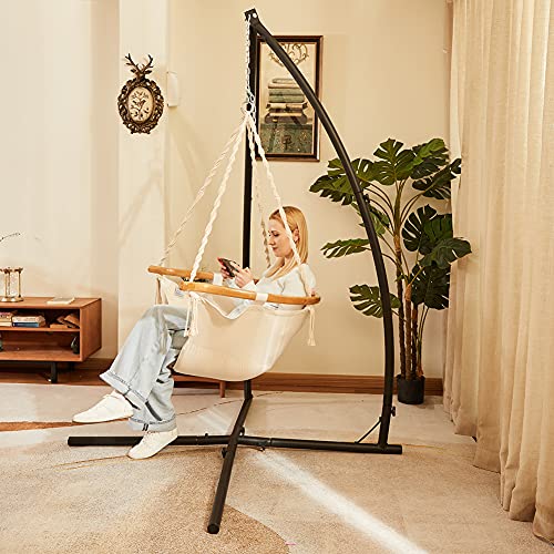 Zupapa Steel Hammock Swing Stand Adjustable Hammock Chair Swing Stand