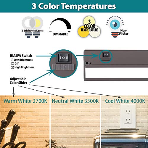 LED Under Lighting by NSL Dimmable Hardwired or Pluggedin