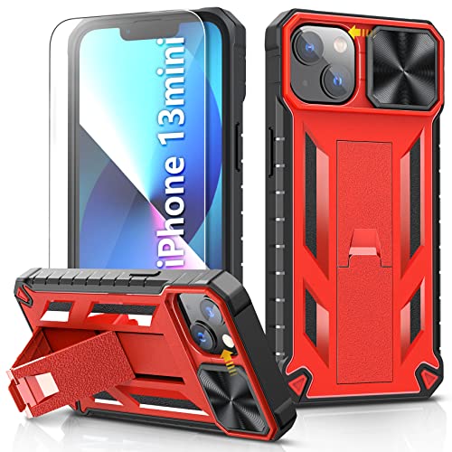 for iPhone 13 Mini Rugged Case with Kickstand & Slide 13mini