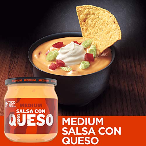 Taco Bell Salsa Con Queso Mild Cheese dip (15 oz Jars, Pack of 12