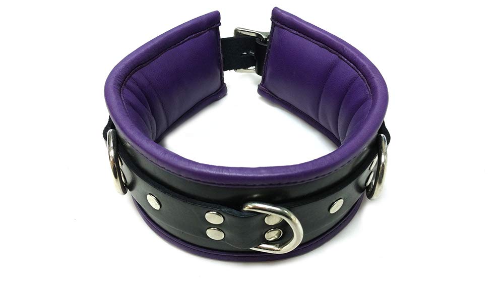 Rouge Garments One Size Black/Purple Padded Collar