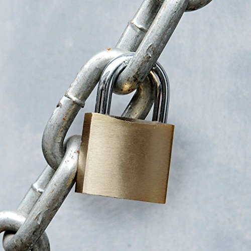 SEPOX Keyed Padlocks 40mm Wide Brass Padlock with Key Same ¼” Shackle