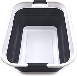 SAMMART 42L Collapsible Laundry Basket Foldable Storage Container Black view 1