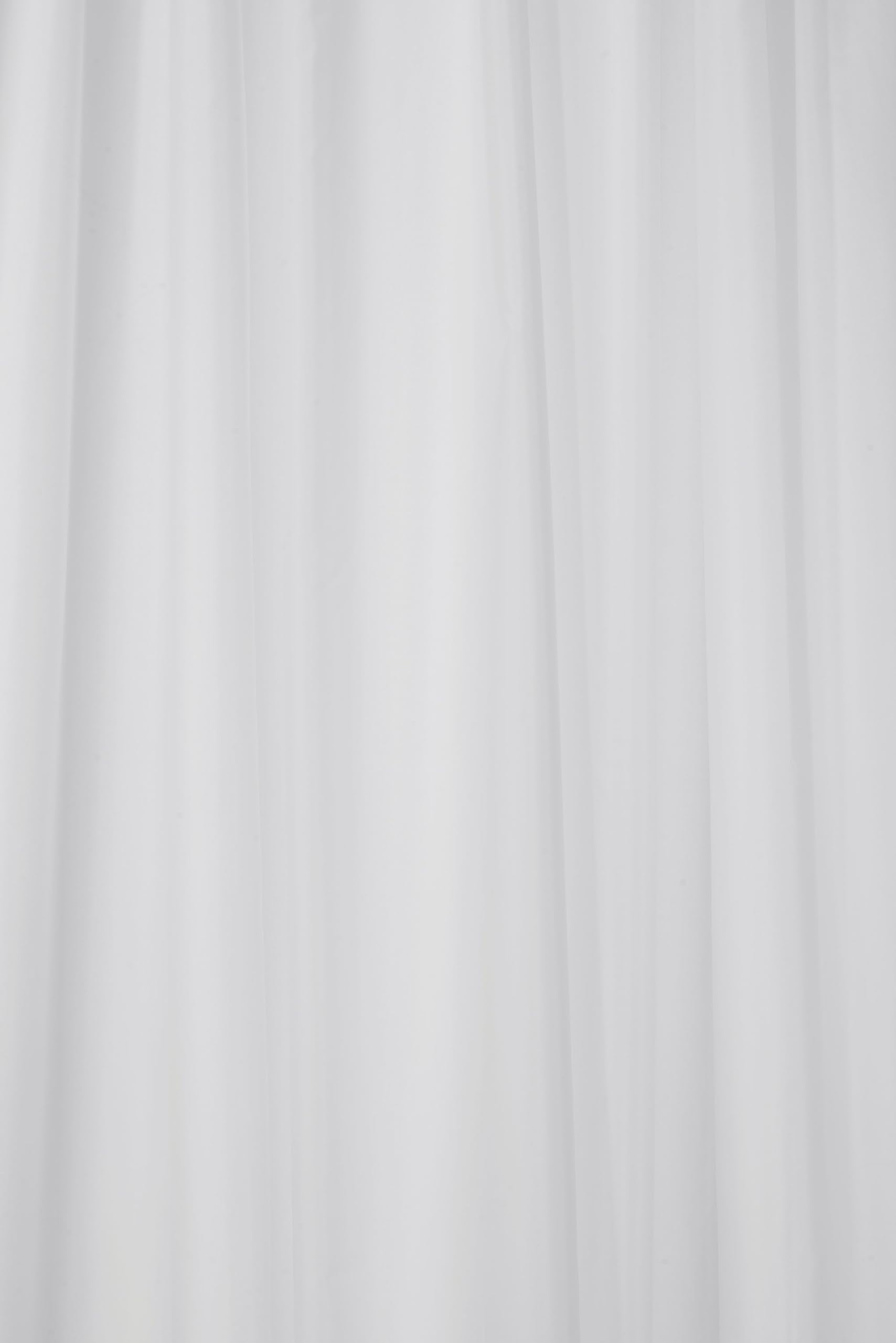 Croydex Professional Plain White Textile Shower Curtain 1800 X 1800mm