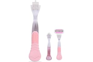 CATO-WDJ Replacement Razor Handle Compatible with Venus, Non-Slip Ergonomic Razor Handle for Women, Handle Only(Pink)