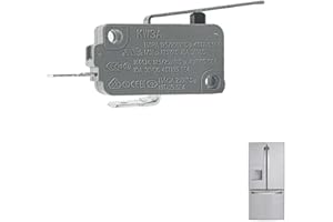 无牌 HSF 6600JB3001C Refrigerator Micro Switch, 2pcs, White, Push Button, Normally Open, Manual Operation