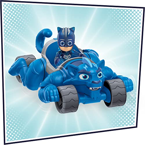 PJ Masks Animal Power Catboy Animal Rider Toy Car, with Catboy Action Figure, Deluxe Toy