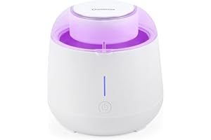 Guntsous Ultrasonic Retainer Cleaner Machine: 45kHz Medium Frequency Stain Away Plus Sonic Cleaner with Three Professional LED Lights for Denture Dental Jewelry Ring Mouth Night Guard Aligner