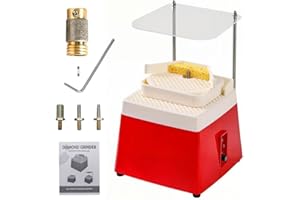 Upgraded Versatile Stained Glass Grinder Machine, Portable 4200rpm Glass Art DIY Making Tool with Stackable Dual-Layer Workto