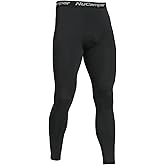 NuCamper Men's Compression Pants Cool Dry Tights Brethable Leggings Athletic Base Layer Bottoms for Running Basketball