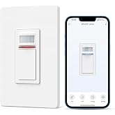 Milfra Smart Motion Sensor Light Switch,Motion Sensor Light Switch Works with Siri Alexa and Google Home, Voice and Remote Control, Neutral Wire Required