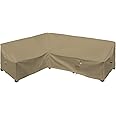 Flexiyard Heavy Duty Outdoor Sectional Couch Covers, 83"X104" Waterproof 600D Patio Sectional Sofa Cover, L-Shaped Lawn Patio Furniture Cover, Left Facing