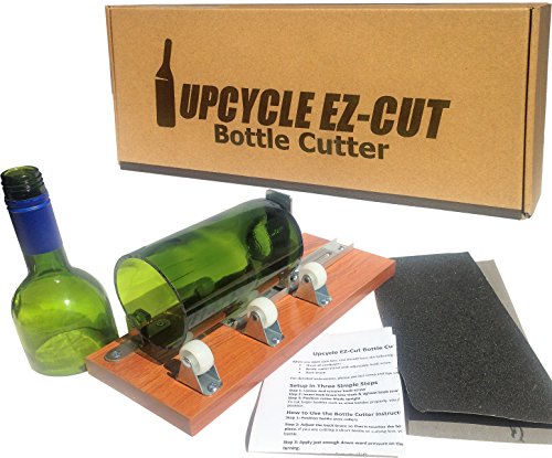 Bottle Cutter Kit to Make Glasses from Wine/Beer Bottles + Edge Sanding Paper