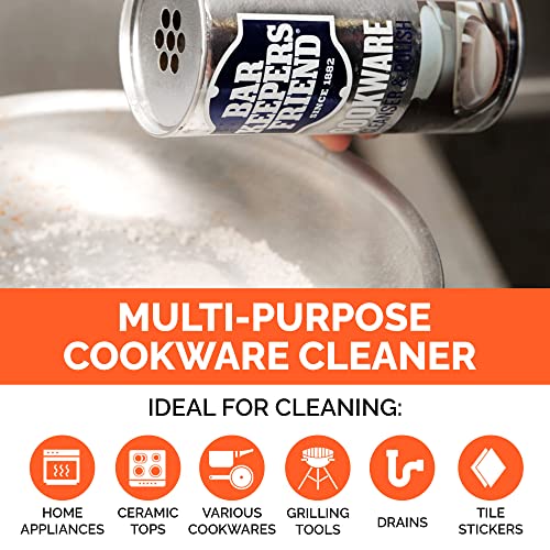 Fox Trot Bar Keepers Friend Cookware Cleaner, 12oz Powder Cookware