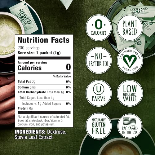 Stevia In The Raw, Plant Based Zero Calorie, No Erythritol, Sugar