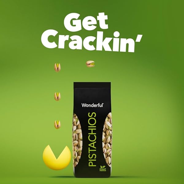 WONDERFUL PISTACHIOS IN SHELL, ROASTED & SALTED NUTS, 16 OUNCE BAG, PROTEIN SNACKS, GLUTEN FREE, HEALTHY LUNCH SNACKS, PANTRY STAPLES