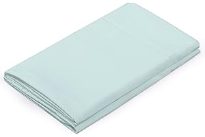HBHLFZ Full Flat Sheet, Soft and Breathable Brushed Ultra-Fine Fiber Bed Sheets - Hotel Grade Bed Sheets-Shrink Resistant and Fade Resistant-Easy to Care for，Flat Sheet Only（Full，Light Blue）