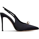 Lhamo Latso Women‘s Pumps Stiletto Heels Slingback Sexy Heels 4 Inch
