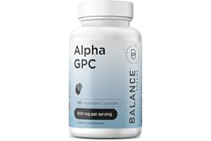BALANCEBREENS Alpha GPC Choline Supplement 600mg – 120 Vegetable Capsules - Advanced Memory Formula, Nootropics Brain Support Supplement - Non-GMO and Gluten Free Pills by Balance Breens