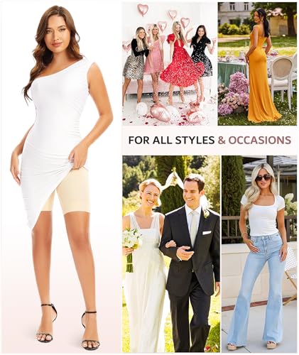 OXYSAIKO Tummy Control Shapewear for Women High Waisted Body Shaper Shorts Seamless Shapewear Slip Shorts for Under Dresses