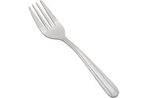 Winco 0014-06 12-Piece Dominion Heavy Weight Salad Fork Set, 18-0 Stainless Steel