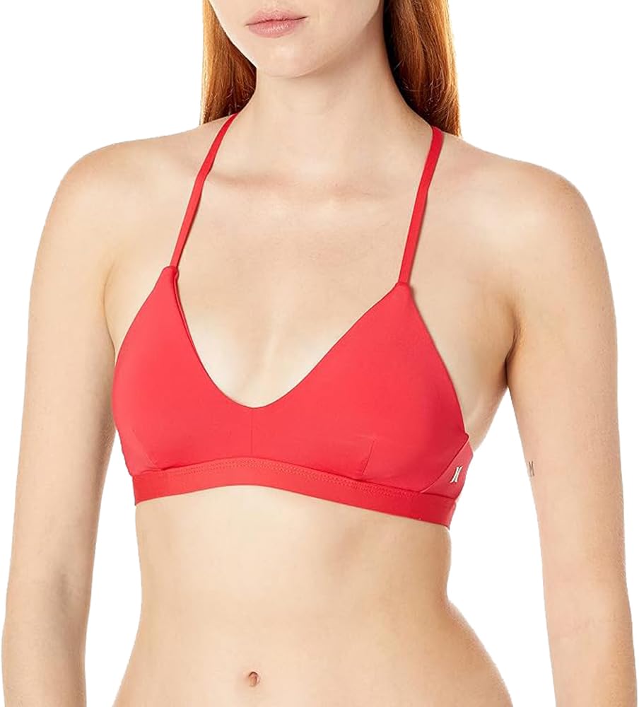 Photo 1 of Hurley womens Adjustable Bikini Top, Red Pepper, Small US