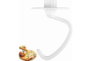 ABTER K45DH Coated Dough Hook for KitchenAid Mixer, Attachment for Kitchen Aid K45 K45SS KSM90 KSM150 Tilt-Head Stand Mixers, 4.5/5.0 Quart Bowel