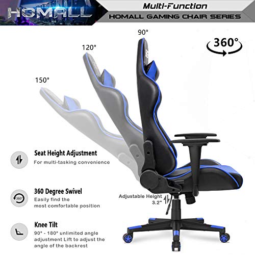 Homall Gaming Chair, Office Chair High Back Computer Chair Leather Desk