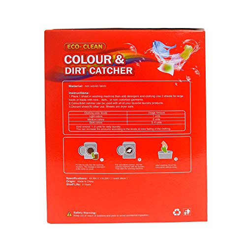 Dye Trapping Sheets 72 Count, Color Absorber Laundry Sheets, Prevent