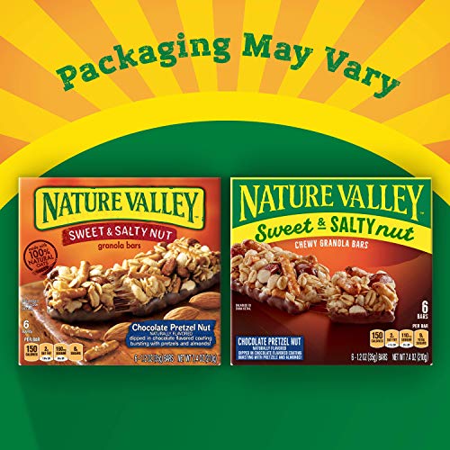Nature Valley Sweet and Salty Nut Granola Bars, Chocolate Pretzel, 6