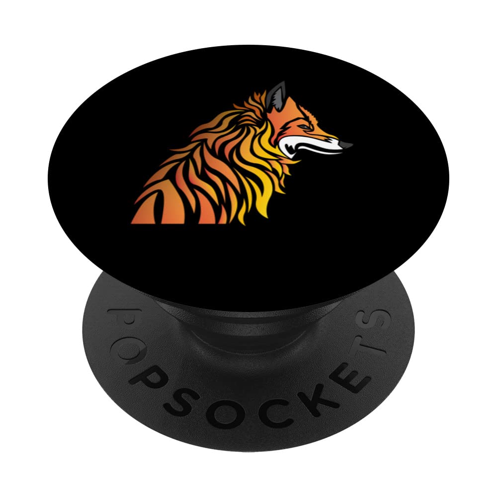 Tribal Fox Indigenous PopSockets Swappable PopGrip