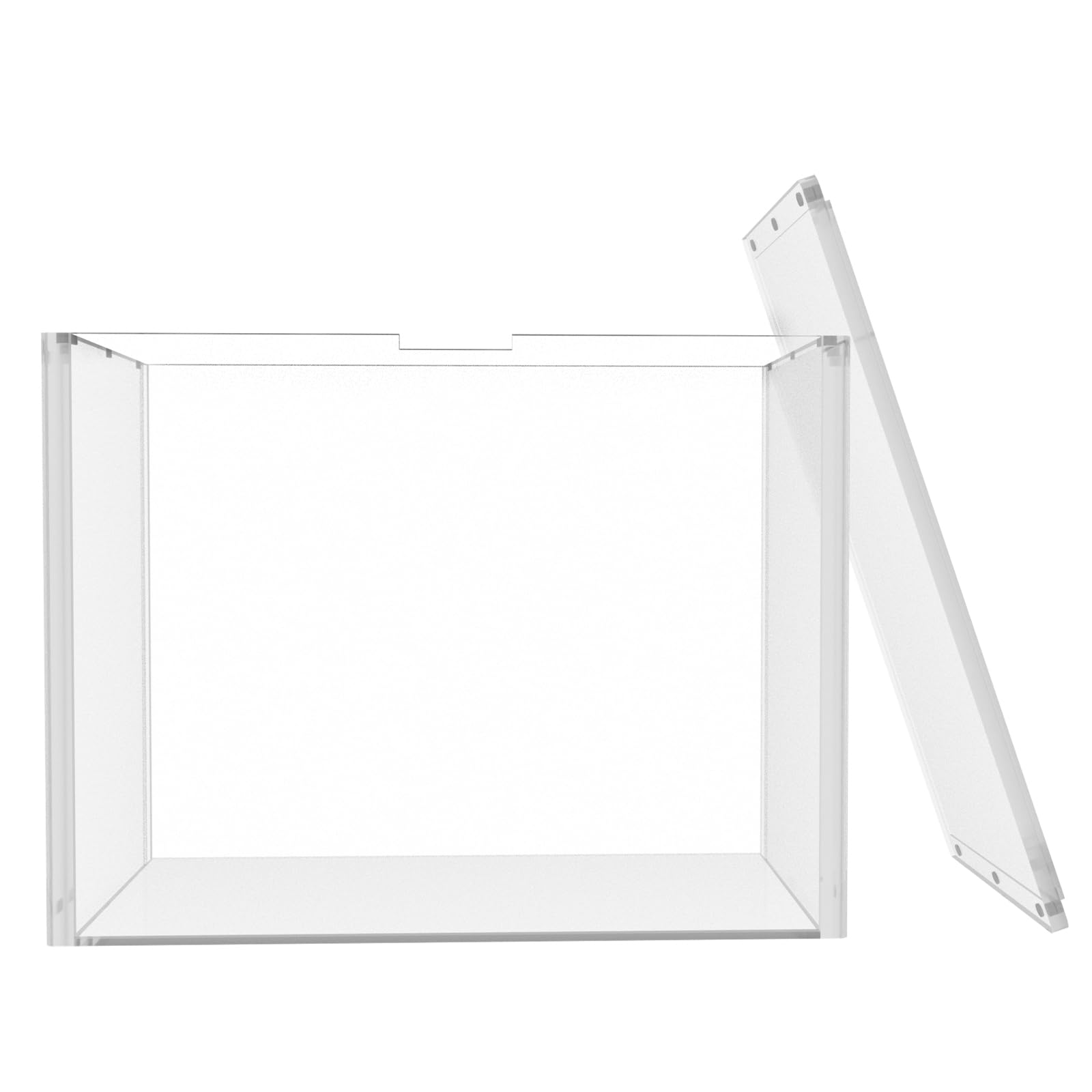Photo 1 of 1-Pack Clear Protectors Case - Ultra Thick Acrylic Display Box, Inner Dimensions 8.19"x3.62"x6.49", Transparent Showcase with Secure Closure - Protect and Display Your Figurines, Toys, or Memorabilia
